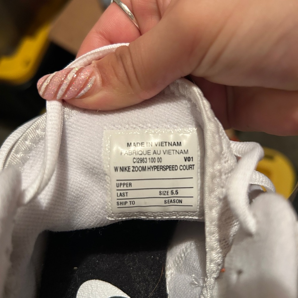 Nike White Zoom Hyperspeed Sneakers